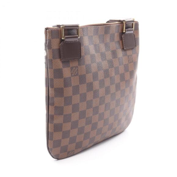 LOUIS VUITTON Authentic Brown Damier Leather Pochette Shoulder Bag
